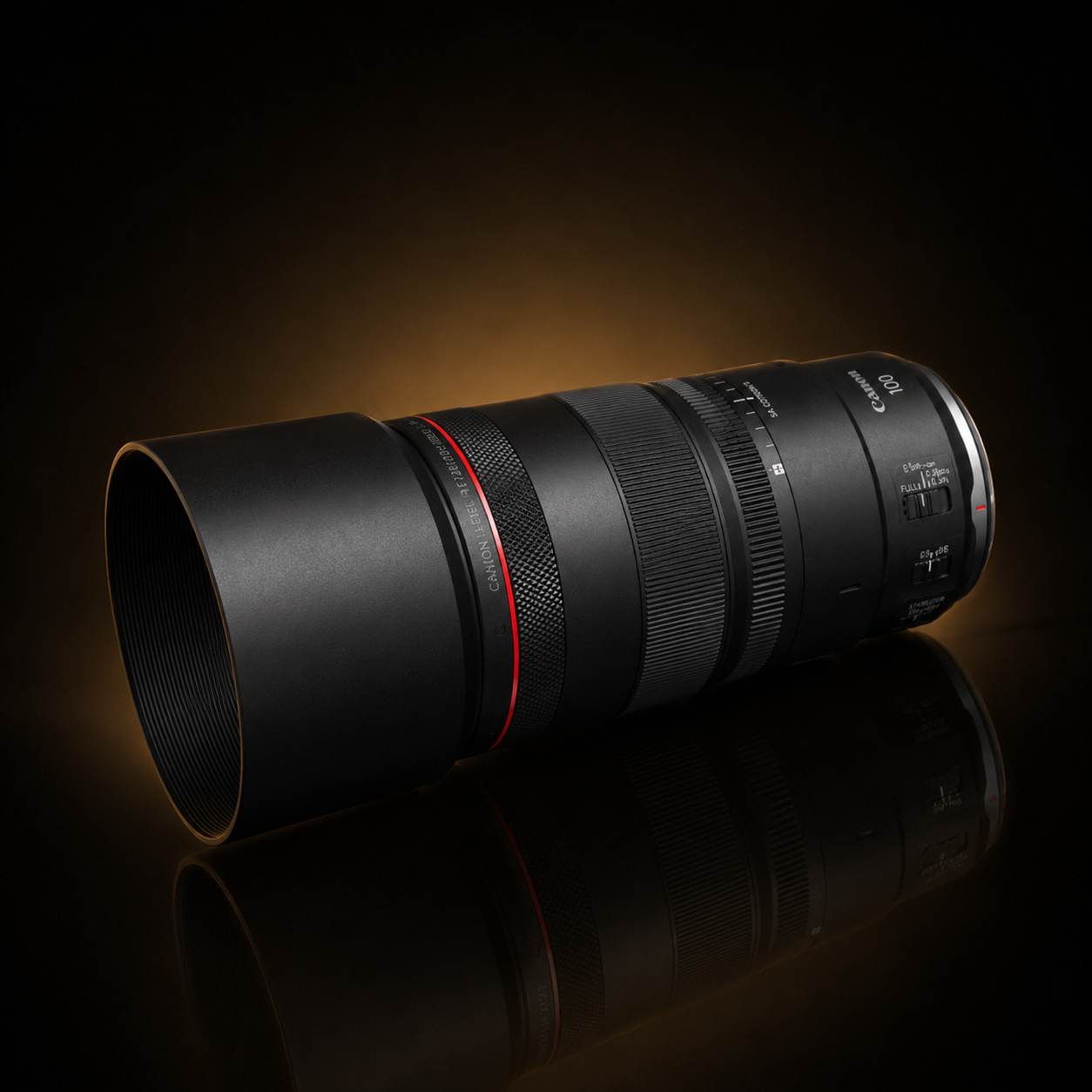 Canon RF 100mm f/2.8L Macro IS USM Lens – Black