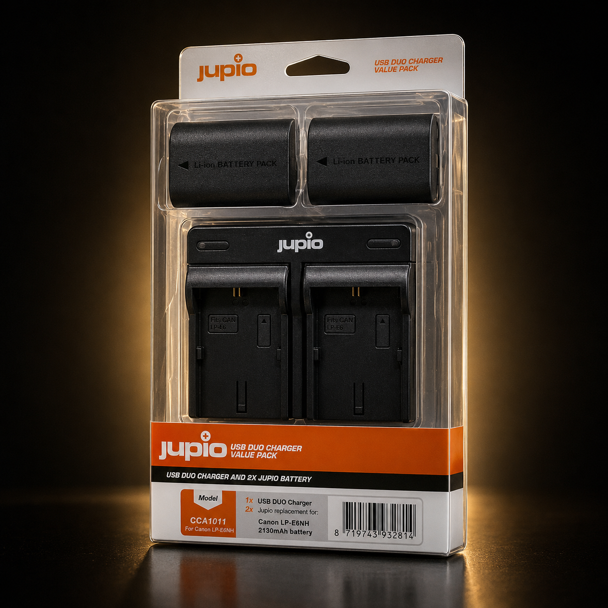 Jupio LP-E6NH Dual Battery and USB Charger Kit for Canon