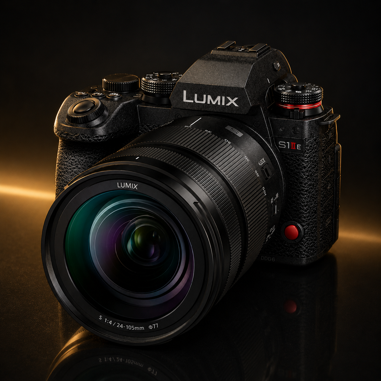 Panasonic LUMIX S1IIE Full Frame Mirrorless Camera with 24-105mm f/4 Macro O.I.S. Lens - Black