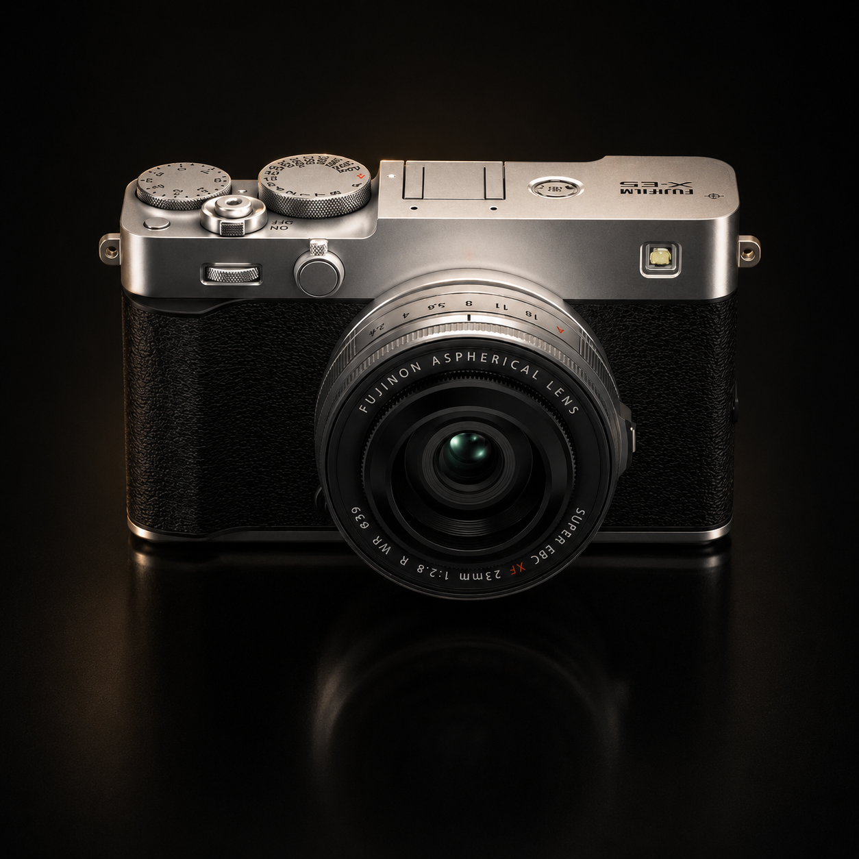Fujifilm X-E5 Mirrorless Camera with XF 23mm f/2.8 R WR Lens - Silver