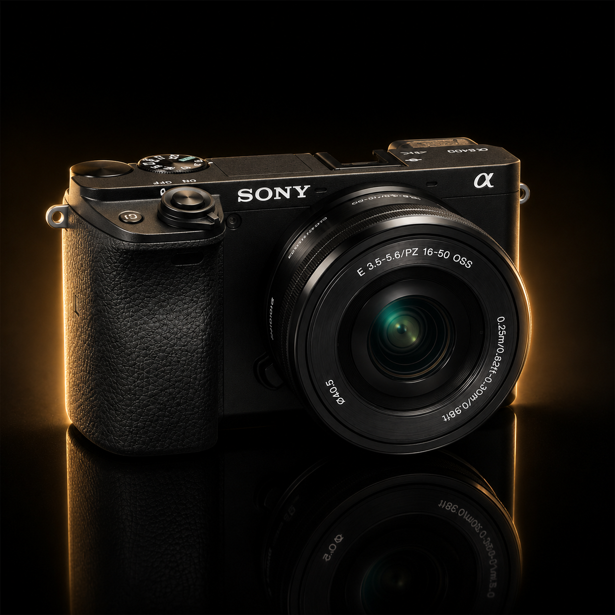 Sony Alpha A6400 APS-C E-Mount Mirrorless Camera Kit with E PZ 16-50mm f/3.5-5.6 OSS II Lens – Black