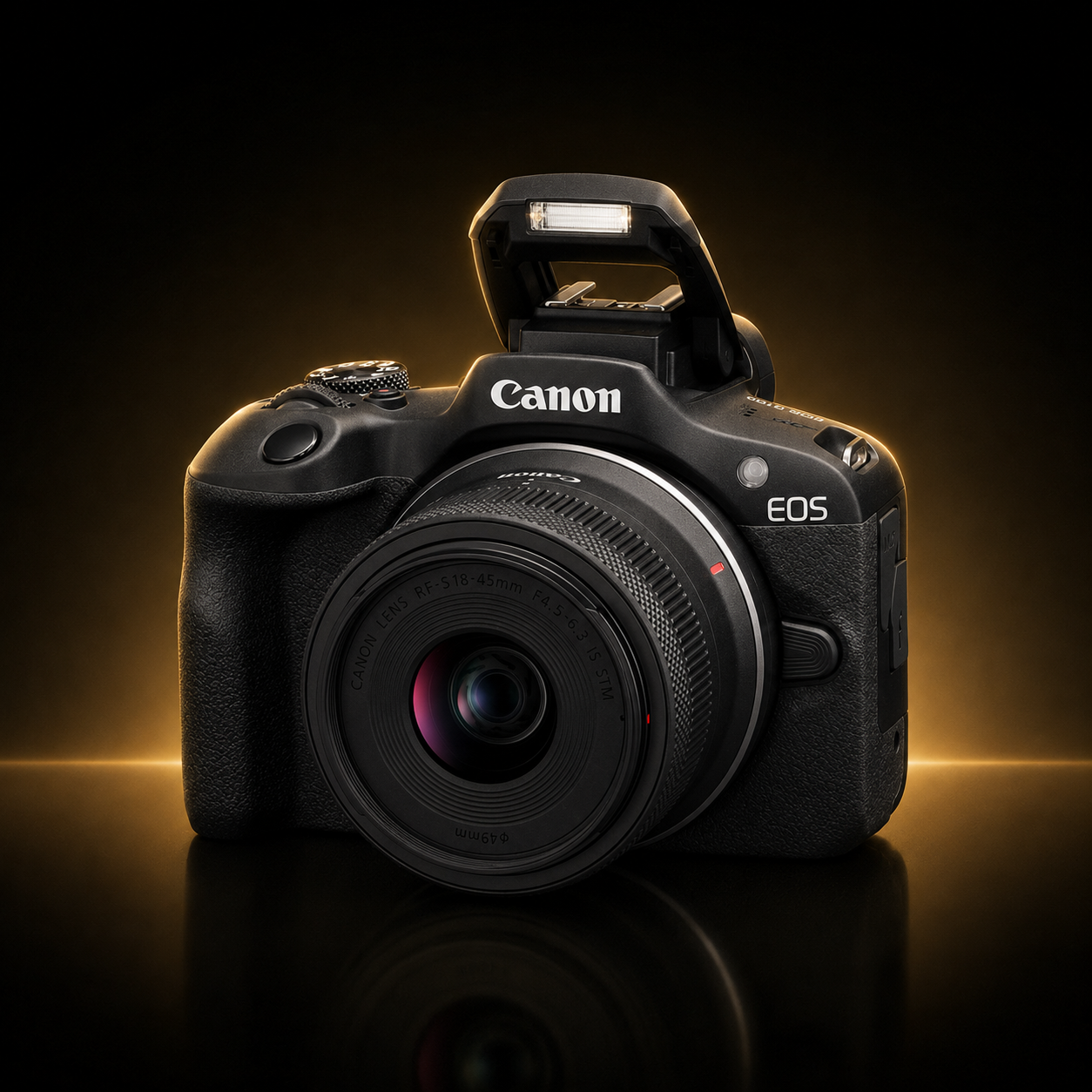 Canon EOS R100 Mirrorless Camera Twin Lens Kit with RF-S 18-45mm & RF-S 55-210mm IS STM Lenses – Black