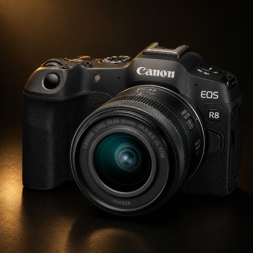 Canon EOS R8 + 24-50mm STM Kit + RF 50mm F1.8 Lens