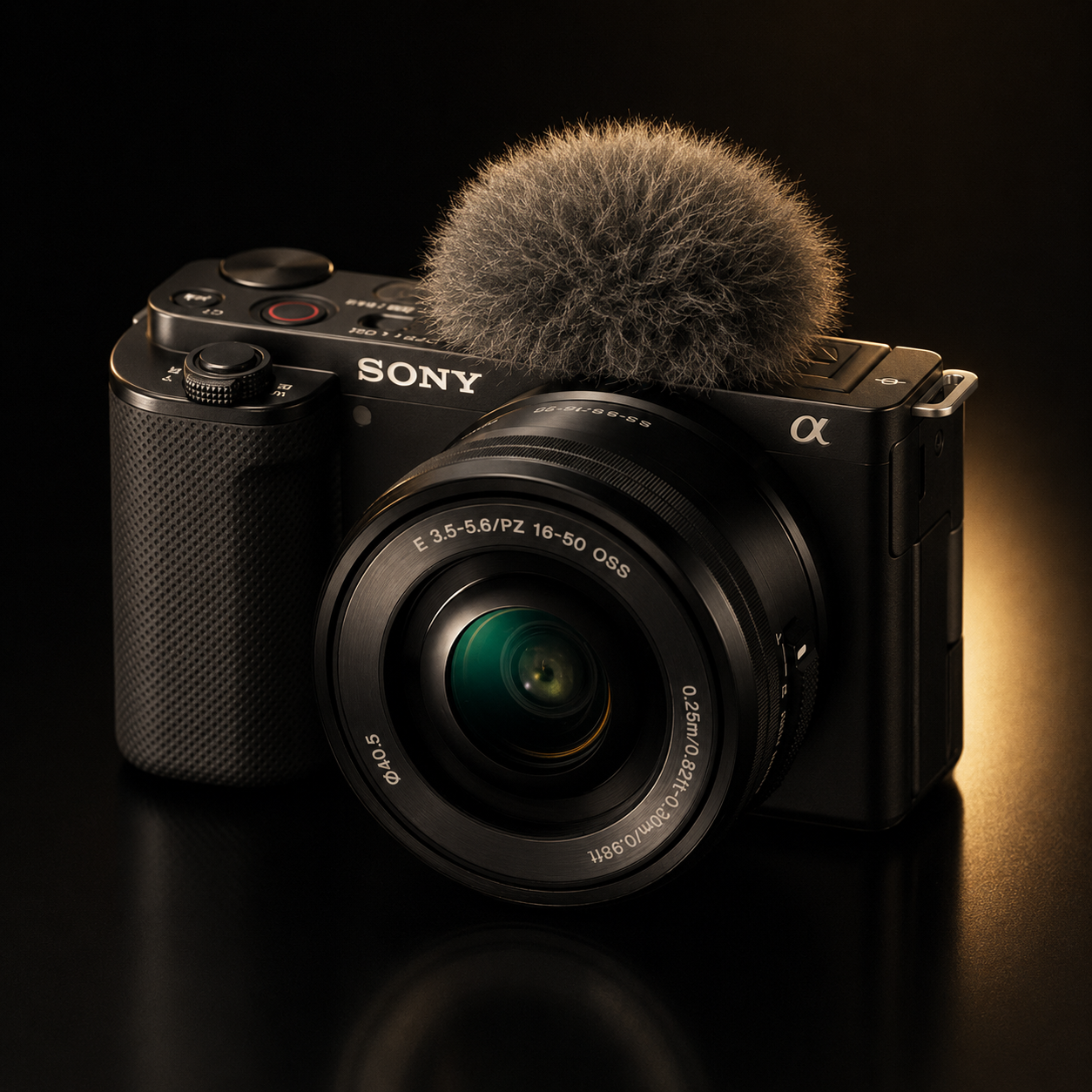 Sony Alpha ZV-E10 Mirrorless Vlog Camera Kit with E PZ 16-50mm f/3.5-5.6 OSS Lens – Black