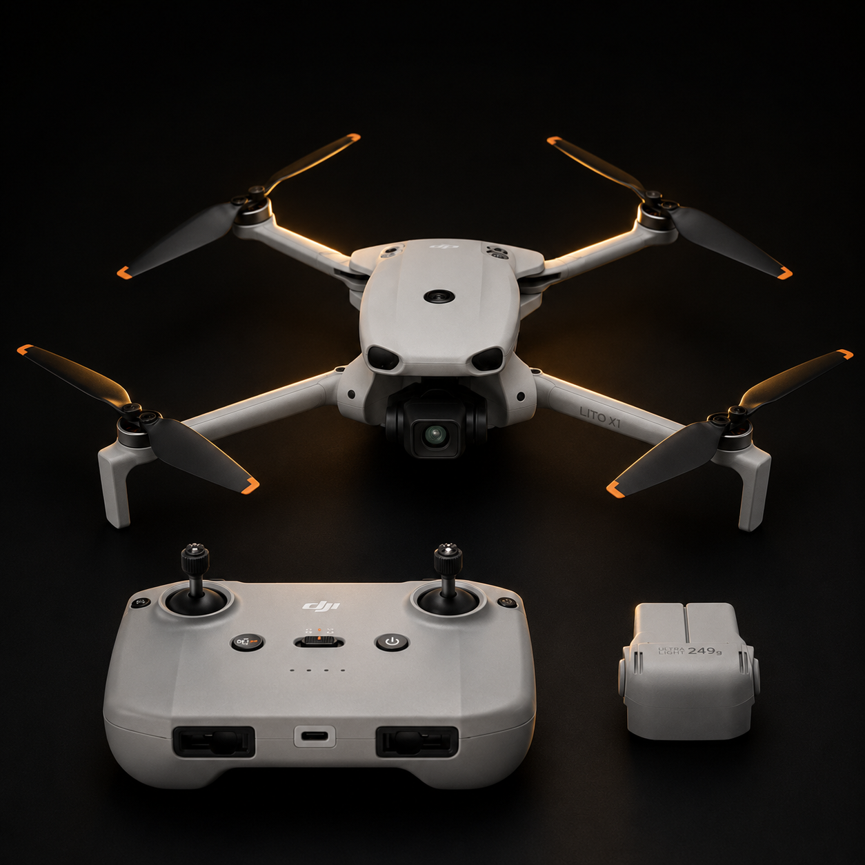 DJI Lito X1 4K Camera Drone with RC-N3 Remote