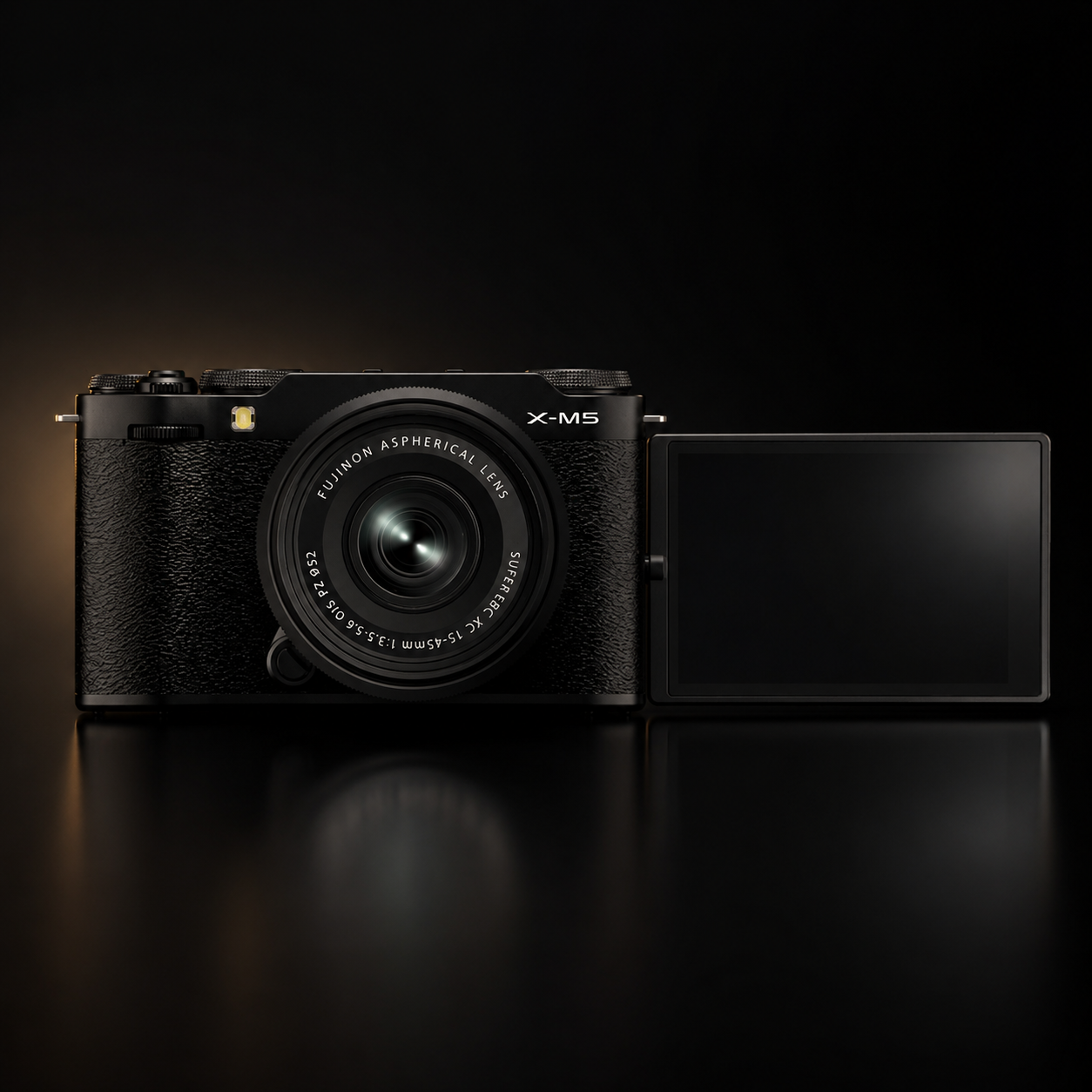 Fujifilm X-M5 26.1MP APS-C Mirrorless Camera Kit with XC 15-45mm f/3.5-5.6 OIS PZ Lens – Black